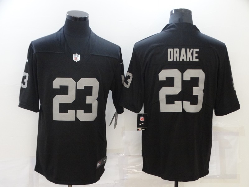 Men's Las Vegas Raiders Kenyan Drake #23 Black Jersey
